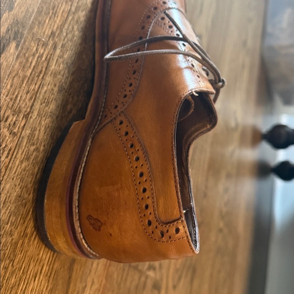 Johnston and Murphy brown leather lace up shoes size 10.5 main image 6